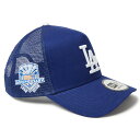 MLB ドジャース キャップ サイドパッチ 9FORTY A-Frame トラッカーメッシュ ニューエラ/New Era ダークロイヤル