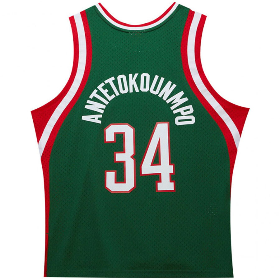 MLB.NBAグッズショップ SELECTIONのNBA ヤニス・アデトクンボ ミルウォーキー・バックス ユニフォーム 復刻 スウィングマン (2013-14) ミッチェル＆ネス/Mitchell & Ness｜アングル2