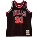 NBA デニス・ロッドマン シカゴ・ブルズ ユニフォーム NBA 復刻 オーセンティック (1995-96) Mitchell & Ness ロード ブラック