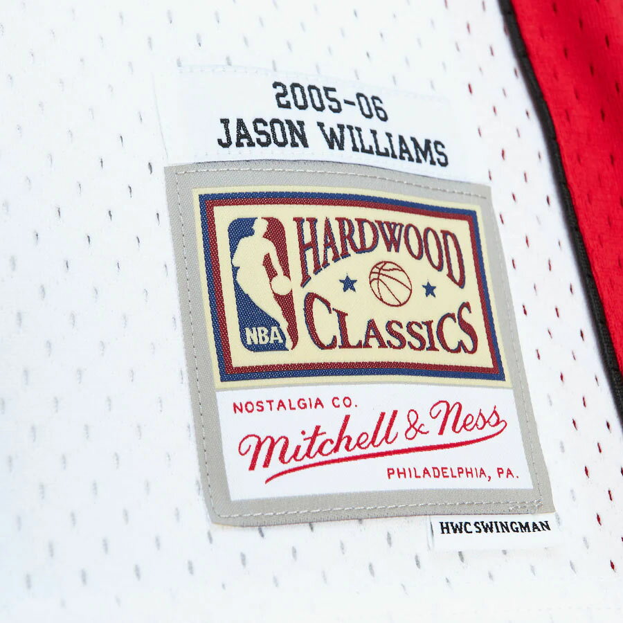 MLB.NBAグッズショップ SELECTIONのNBA ジェイソン・ウィリアムス マイアミ・ヒート ユニフォーム スウィングマン ジャージ Jersey Mitchell & Ness ホーム｜アングル3
