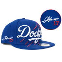 MLB 大谷翔平 ドジャース キャップ 【海外カスタム】Dodgers 9FIFTY オールオーバー サイン刺繍 ニューエラ/New Era ロイヤル