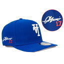 MLB 大谷翔平 ドジャース キャップ 【海外カスタム】LA Upside-down 9FIFTY サイン刺繍 ニューエラ/New Era ブルー