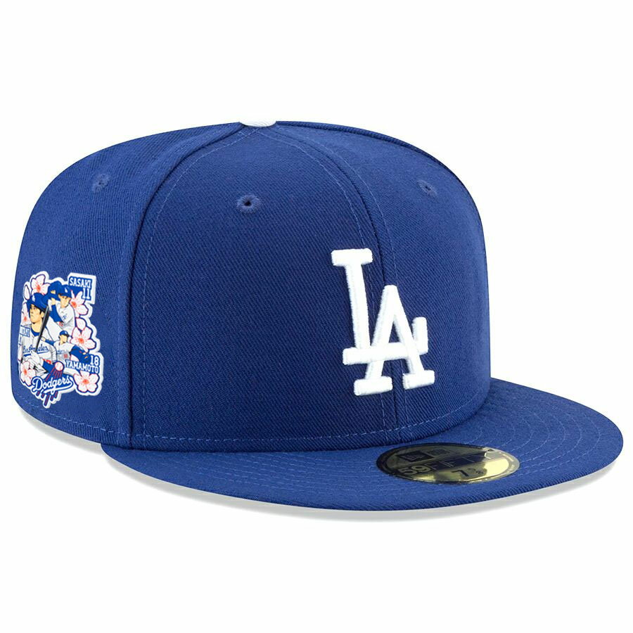 Rakuten - MLB 大谷翔平 山本由伸 佐々木朗希 ドジャース キャップ 【現地買付】Japanese Trio 59FIFTY Fitted Hat ニューエラ/New Era ロイヤル