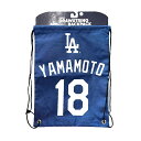 MLB 山本由伸 ドジャース ナップサック Player Drawstring Light Backpack FOCO
