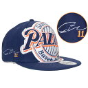 MLB ダルビッシュ有 パドレス キャップ 【海外カスタム】サイン刺繍 オールオーバー 9FIFTY ニューエラ/New Era ネイビー