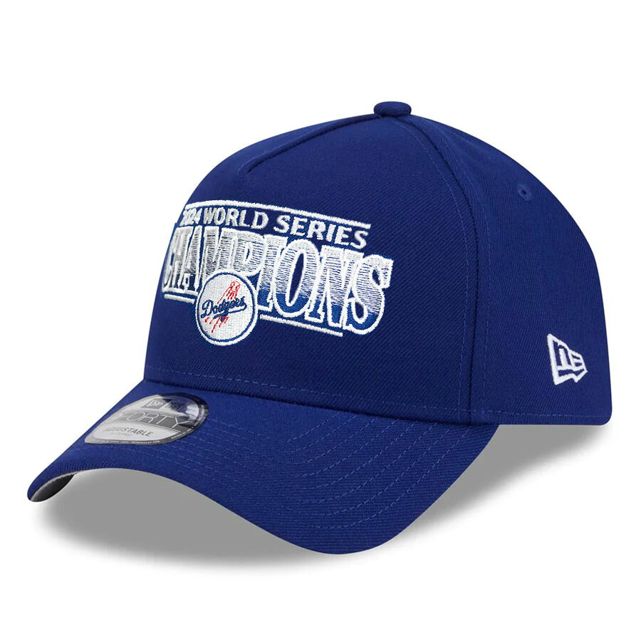 樂天商城 - MLB ドジャース キャップ 【現地買付】2024 ワールドシリーズ優勝記念 9FORTY A-Frame Adj Cap ニューエラ/New Era ロイヤル