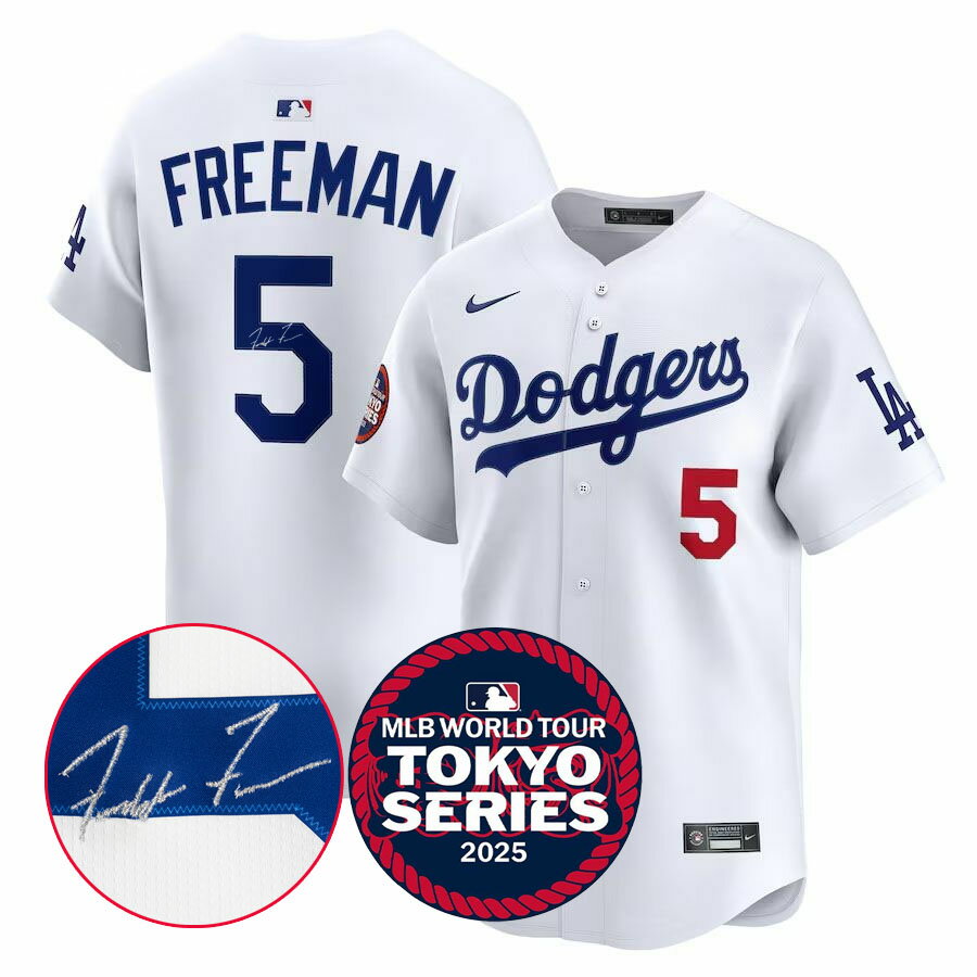 MLB フレディ・フリーマン ドジャース ユニフォーム 【海外カスタム】東京シリーズ2025 リミテッド サ..