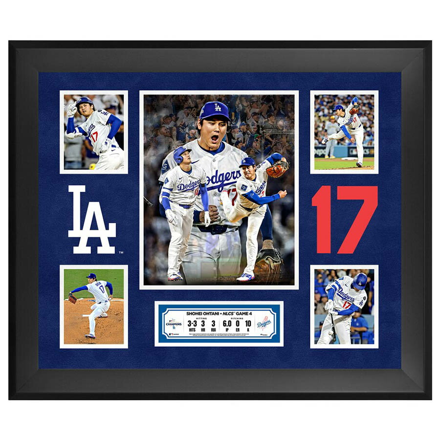 MLB 大谷翔平 ドジャース フォトフレーム 2025 ナリーグ チャンピオンシップシリーズ ゲーム4 Collage Framed 20 x 24 Fanatics