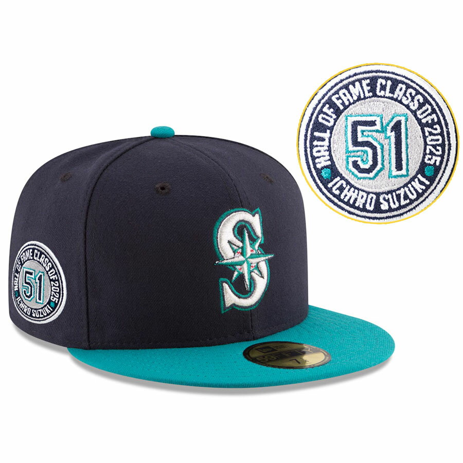 MLB イチロー マリナーズ キャップ 【海外モデル】アメリカ野球 殿堂入り Hall of Fame 59FIFTY Fitted Hat ニューエラ/New Era