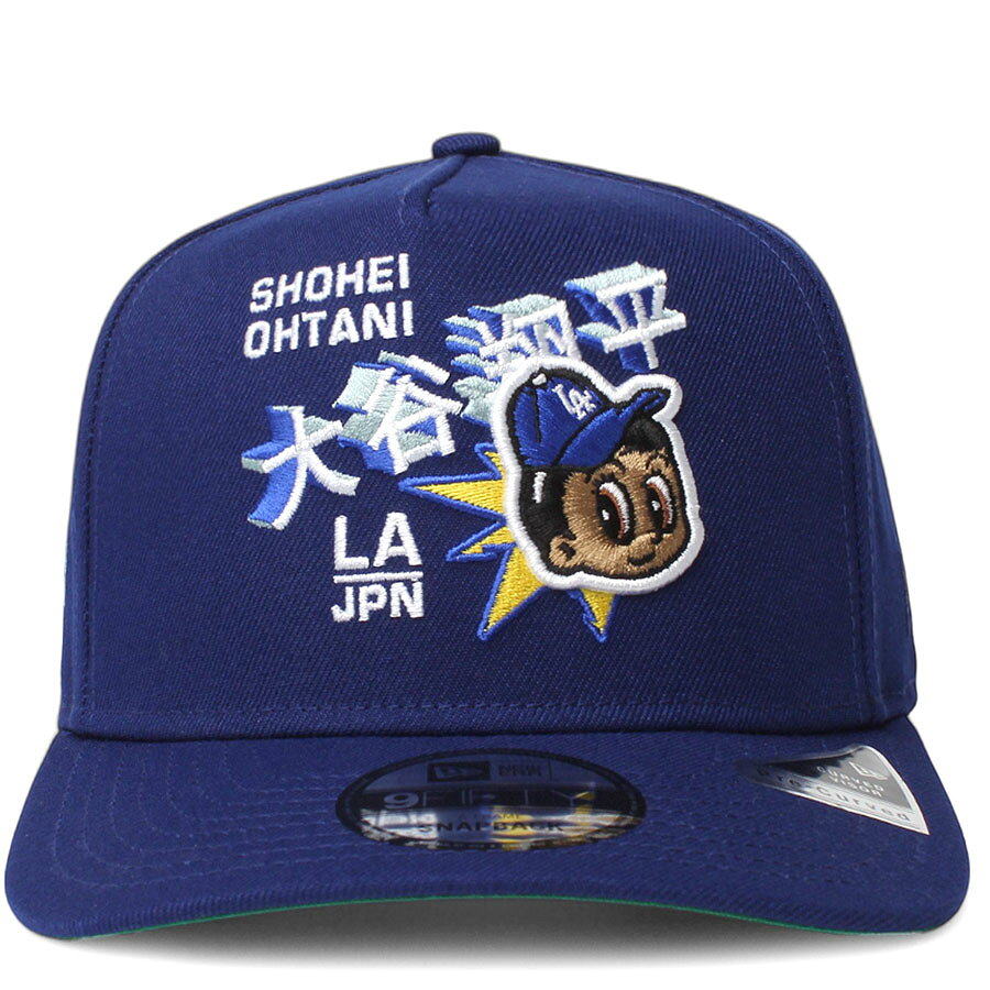 Rakuten - MLB 大谷翔平 ドジャース キャップ 【現地買付】LA x JPN 漢字 アニメ 9FIFTY Snapback Cap ニューエラ/New Era ロイヤル