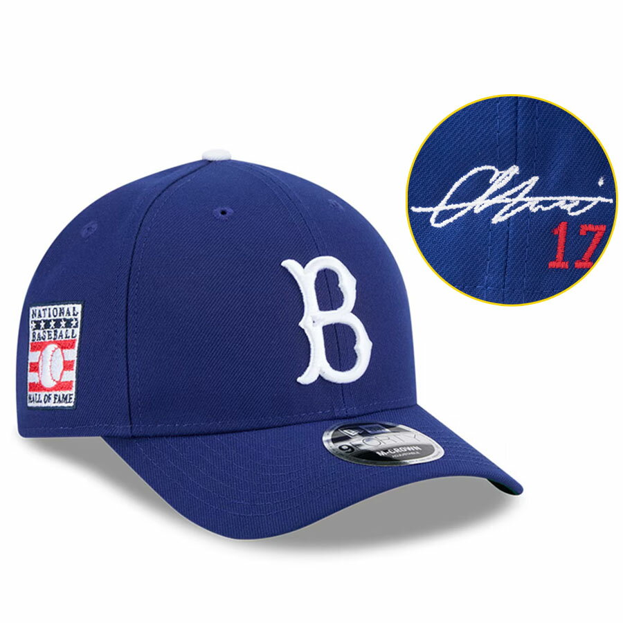 MLB 大谷翔平 ブルックリン・ドジャース キャップ 海外カスタム サイン刺繍 Hall of Fame 9FORTY M-Crown ニューエラ/New Era