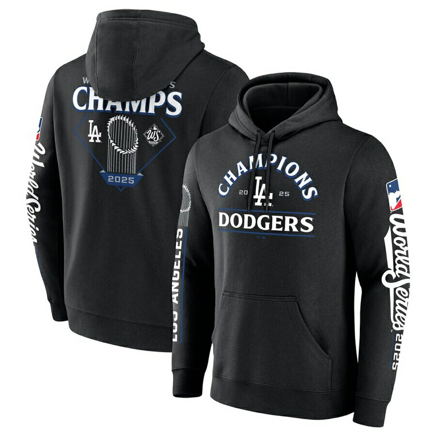 Rakuten - MLB ドジャース パーカー 【海外モデル】ワールドシリーズ2025優勝記念 Hoodie Fanatics ブラック
