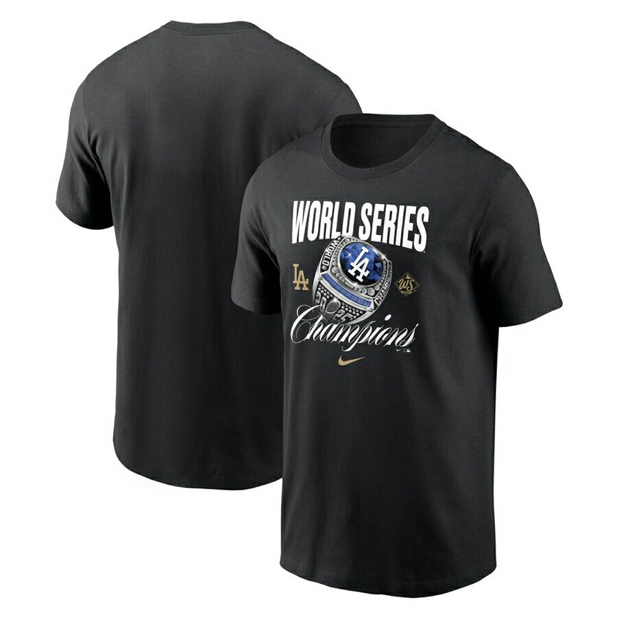 Rakuten - MLB ドジャース Tシャツ 【海外モデル】ワールドシリーズ2025優勝記念 Ring T-Shirt ナイキ/Nike ブラック