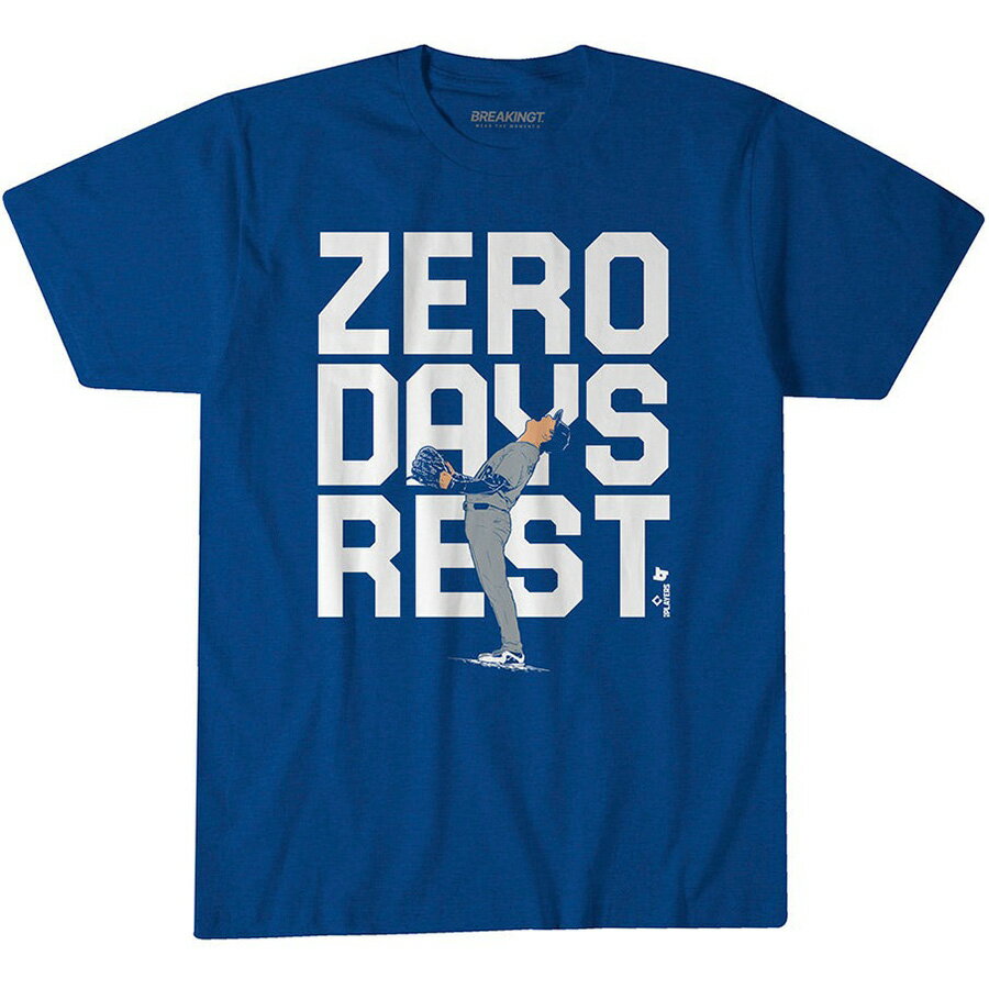 MLB 山本由伸 ドジャース Tシャツ Zero Days Rest ワールドシリーズ2025優勝記念 BreakingT ヘザーグレー