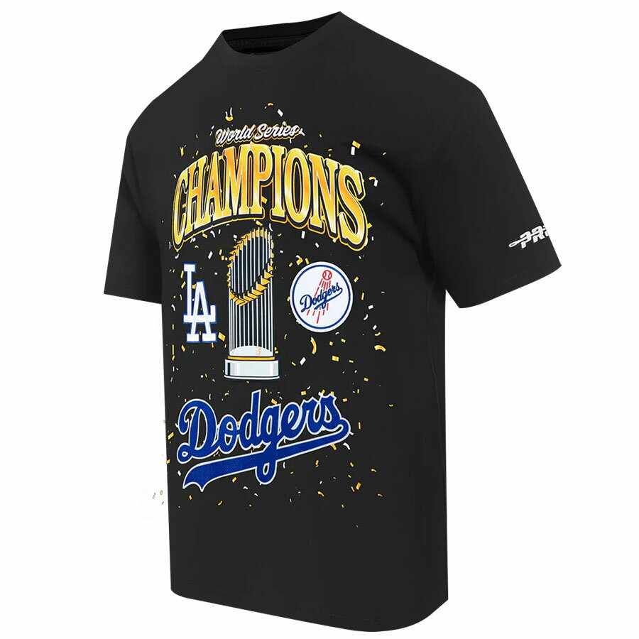 Rakuten - MLB ドジャース Tシャツ ワールドシリーズ2025優勝記念 CJ DROP SHOULDER TOP Pro Standard ブラック