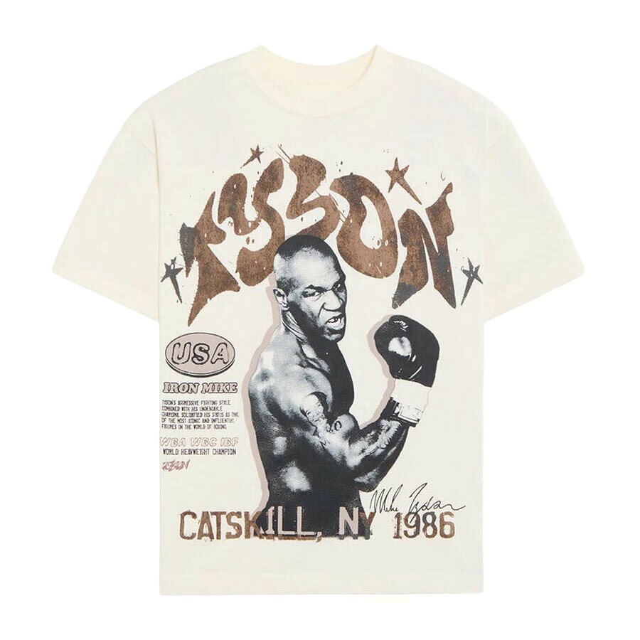 Rakuten - Boxing マイク・タイソン Tシャツ 現地買付品 Wavey T-Shirt Mike Tyson Collection クリーム