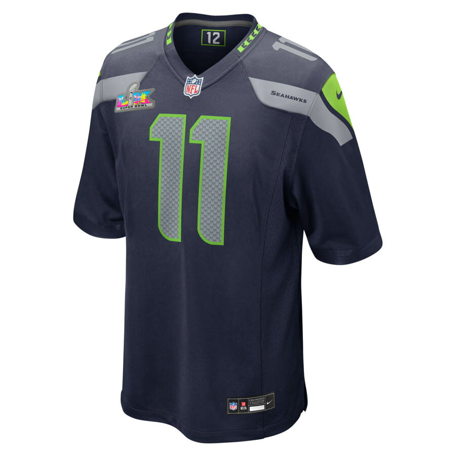 MLB.NBAグッズショップ SELECTIONのNFL ジャクソン・スミス＝エンジグバ シーホークス ユニフォーム 第60回スーパーボウル LX Patch Game Jersey ナイキ/Nike カレッジネイビー｜アングル2
