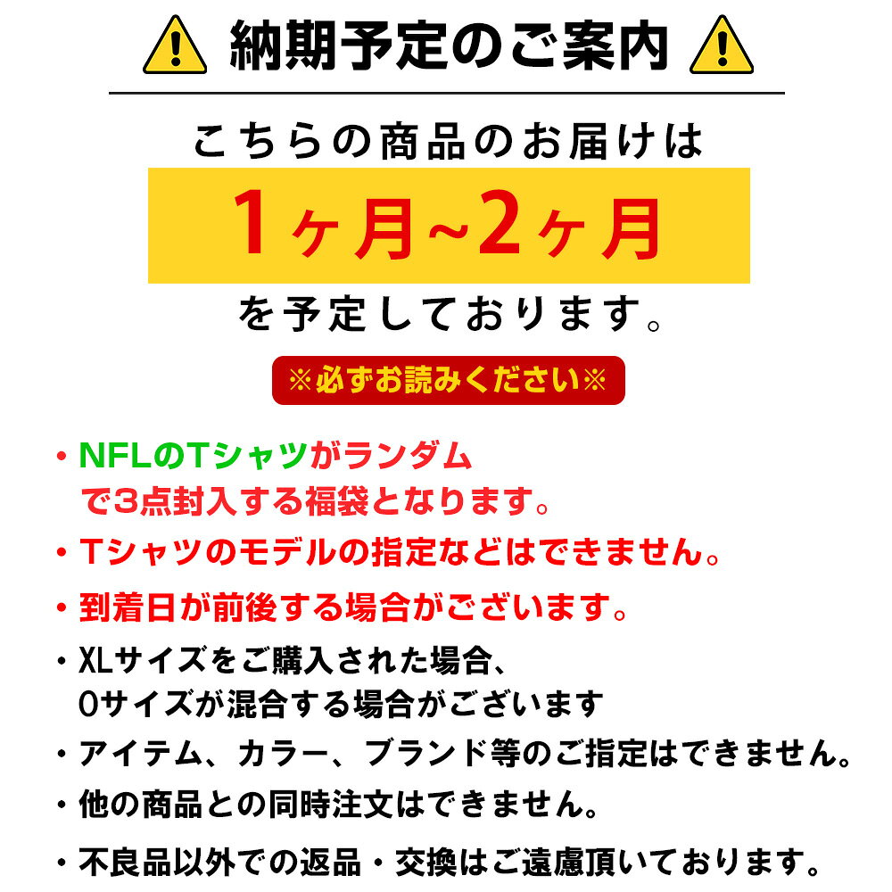 NFL Tシャツ3点セット 福袋 創業30年目...の紹介画像2