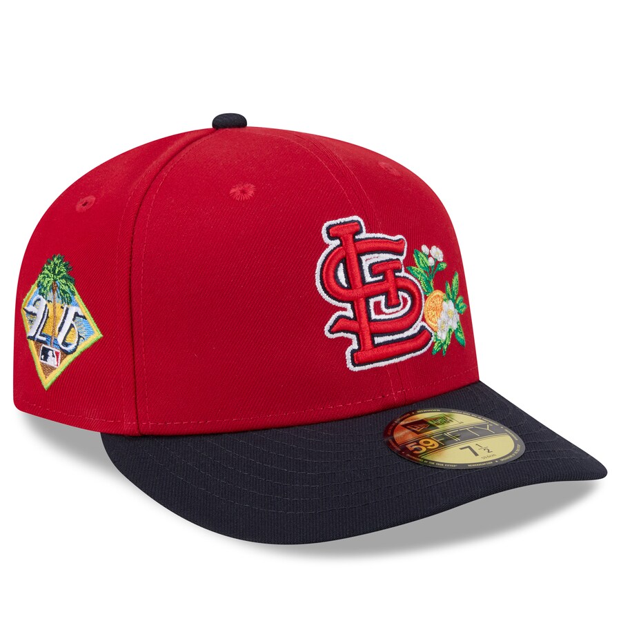 樂天商城 - MLB カージナルス キャップ 【海外モデル】2026 スプリングトレーニング 59FIFTY Pre Curved プレカーブ ニューエラ/New Era レッド ネイビー