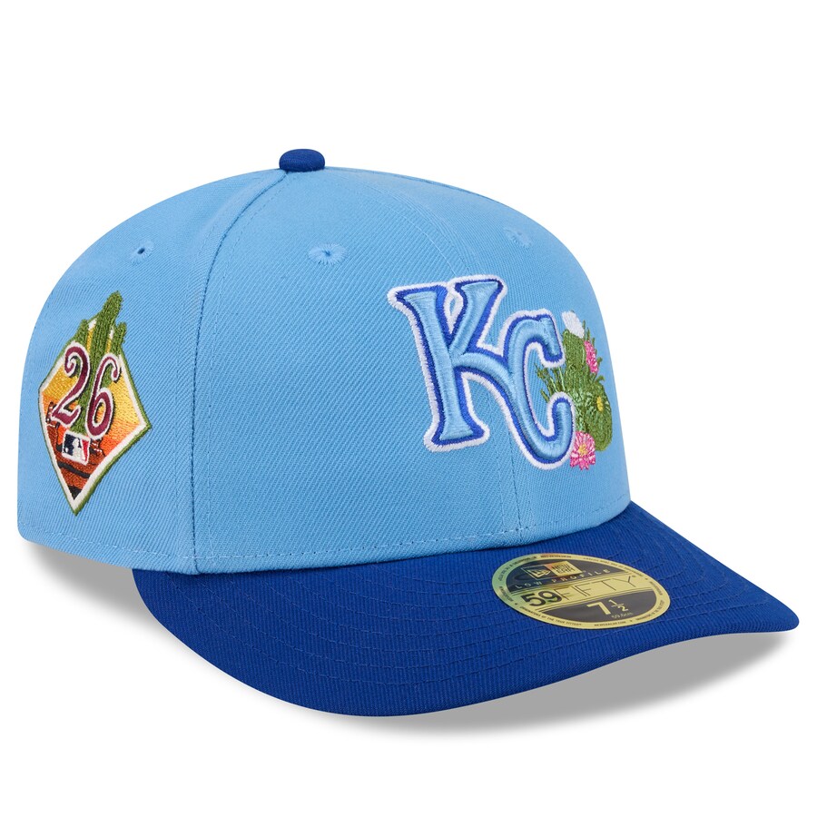 Rakuten - MLB ロイヤルズ キャップ 【海外モデル】2026 スプリングトレーニング 59FIFTY LP ロープロファイル ニューエラ/New Era ライトブルー ロイヤル
