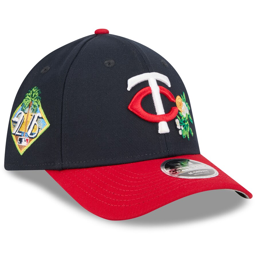 Rakuten - MLB ミネソタ・ツインズ キャップ 【海外モデル】2026 スプリングトレーニング M-Crown 39THIRTY Flex Hat ニューエラ/New Era ネイビー レッド