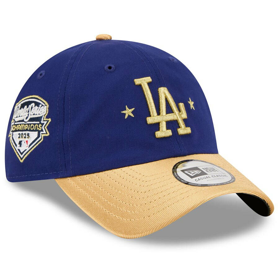 樂天商城 - MLB ドジャース キャップ 【海外モデル】WS2025優勝 ゴールドコレクション Casual Classic Adjustable Hat ニューエラ/New Era ロイヤル