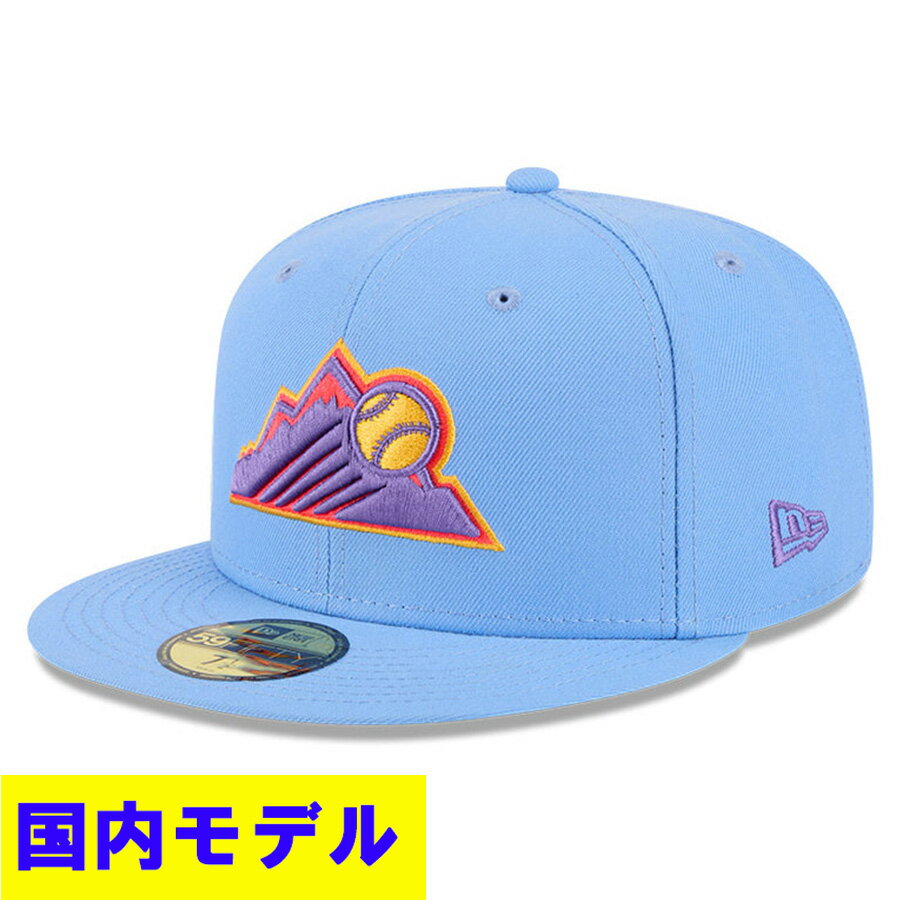 Rakuten - MLB ロッキーズ キャップ 【国内モデル】シティーコネクト City Connect 59FIFTY Fitted Hat ニューエラ/New Era ライトブルー【nejp59】