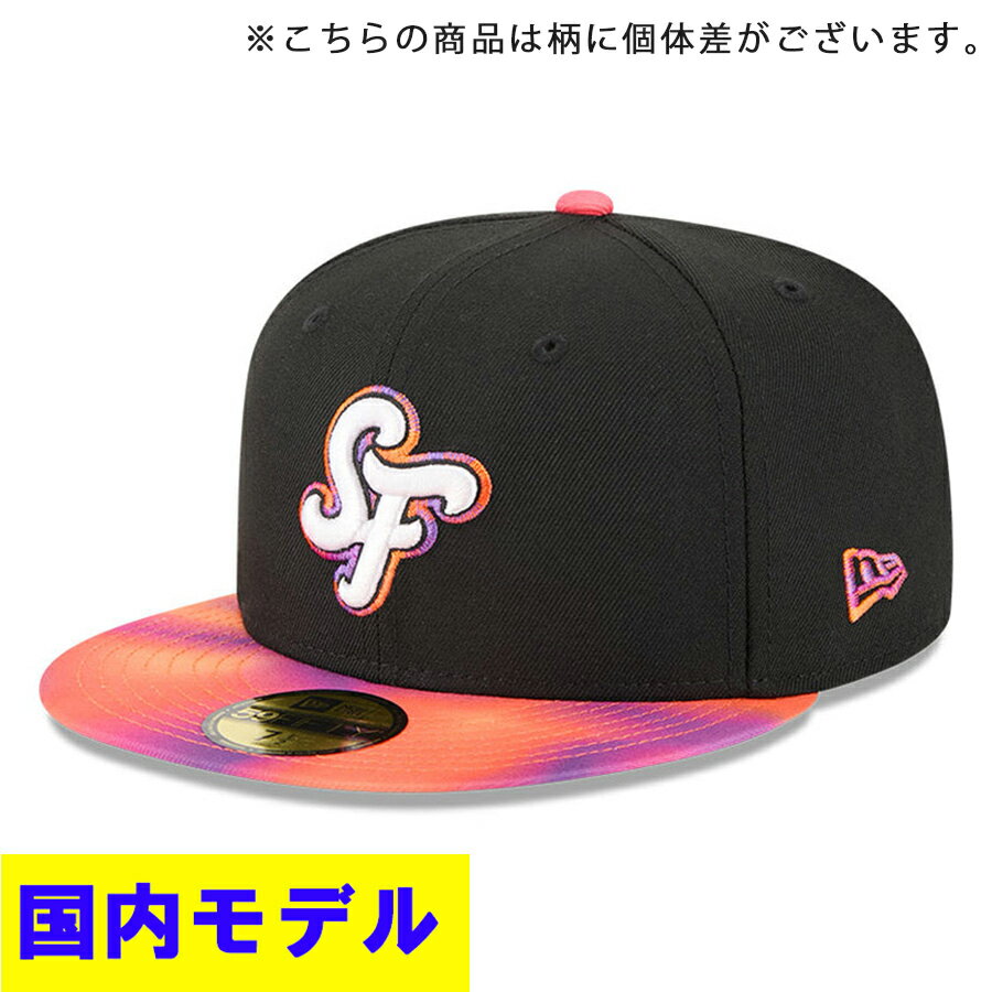Rakuten - MLB サンフランシスコ・ジャイアンツ キャップ 【国内モデル】シティーコネクト City Connect 59FIFTY Fitted Hat ニューエラ/New Era ブラック オレンジ【nejp59】