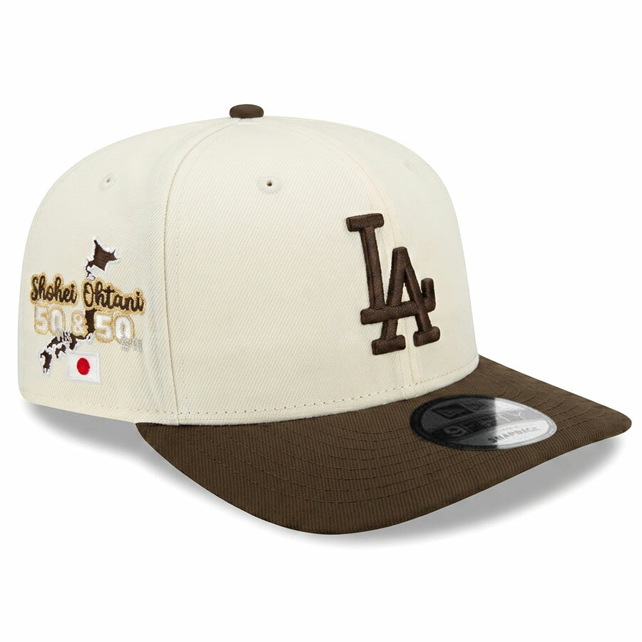 乐天商城 - MLB 大谷翔平 ドジャース キャップ 【現地買付】Shoe Palace別注 Japan 9FIFTY A-Frame ニューエラ/New Era クローム ブラウン