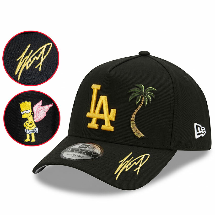 Rakuten - MLB 大谷翔平 ドジャース キャップ 【海外カスタム】シンプソンズ クロームサインパッチ Simpsons Plam 9FORTY ニューエラ/New Era ブラック