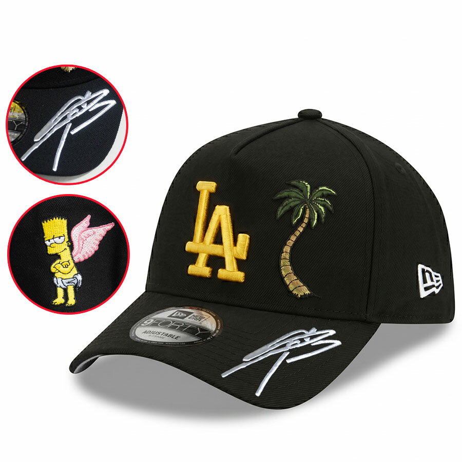 Rakuten - MLB 山本由伸 ドジャース キャップ 【海外カスタム】シンプソンズ クロームサインパッチ Simpsons Plam 9FORTY ニューエラ/New Era ブラック