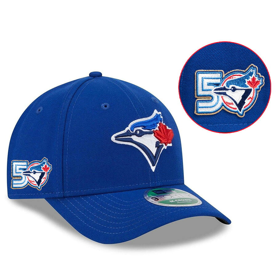Rakuten - MLB ブルージェイズ キャップ 【海外モデル】50周年記念 パッチ 9FORTY M-Crown Adjustable Hat ニューエラ/New Era Game (Royal)
