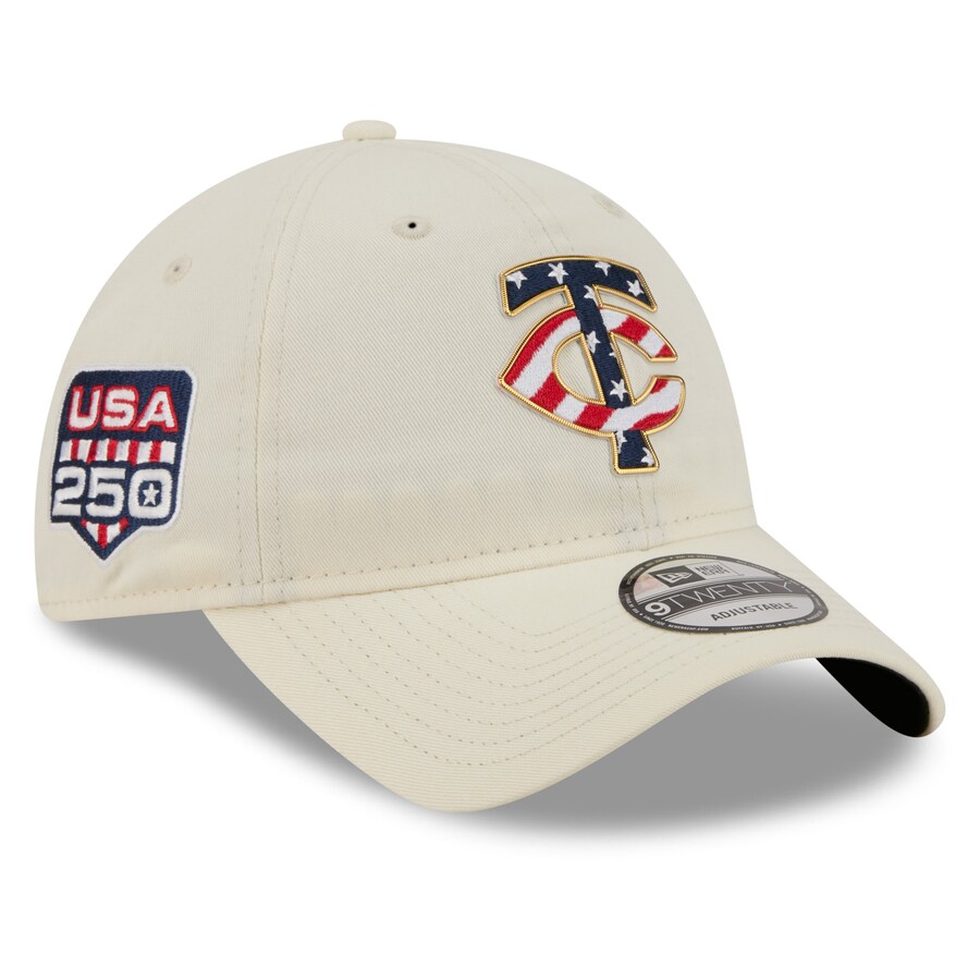 樂天商城 - MLB ミネソタ・ツインズ キャップ 【海外モデル】2026 独立記念日 Fourth of July 9TWENTY Adj ニューエラ/New Era クリーム