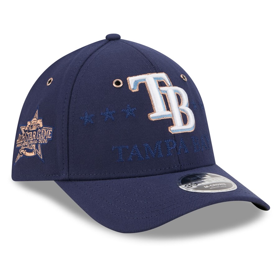 樂天商城 - MLB タンパベイ・レイズ キャップ 【海外モデル】オールスターゲーム2026 39THIRTY M-Crown Flex Hat ニューエラ/New Era ネイビー