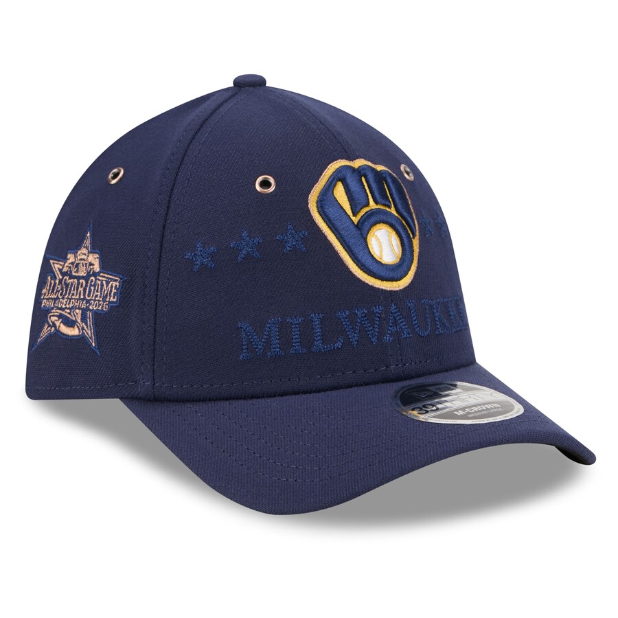 樂天商城 - MLB ブリュワーズ キャップ 【海外モデル】オールスターゲーム2026 39THIRTY M-Crown Flex Hat ニューエラ/New Era ネイビー