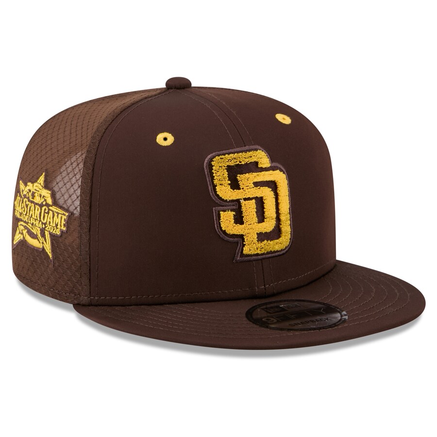 乐天商城 - MLB パドレス キャップ 【海外モデル】オールスターゲーム2026 ワークアウト 9FIFTY Snapback Hat ニューエラ/New Era ブラウン