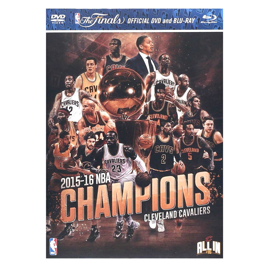 アイテム情報■キャバリアーズ 2016 NBA Champions DVD & Blu-ray2015-16シーズンの球団史上初となるNBA優勝までを振り返るドキュメンタリー作品。Blu-rayとDVDの2枚組で、収録時間は約70分。2015-16シーズン、クリーブランド・キャバリアーズが球団史上初のNBAチャンピオンに輝くまでを追った公式ドキュメンタリー。レブロン・ジェームズ、カイリー・アービング、ケビン・ラブらを中心に、シーズンを通した戦いや舞台裏の様子を貴重な映像とともに収録しています。NBAファイナルでは1勝3敗の崖っぷちから、ゴールデンステート・ウォリアーズを相手に歴史的な逆転優勝。クリーブランドに歓喜をもたらした、伝説のシーズンをじっくり振り返ることができる一本です。【再生について】本商品は海外版Blu-ray＋DVDの2枚組です。Blu-rayはリージョンAのため、日本国内の一般的なBlu-rayプレーヤーで再生可能です。付属DVDはリージョン1（北米仕様）のため、日本国内向けの一般的なDVDプレーヤーでは再生できない場合がございます。ご購入前に、お手持ちの再生機器の対応リージョンをご確認ください。取り寄せ注文規約2点以上のお買い上げの場合全ての商品が揃い次第発送します。（配送料・手数料は初回発送分のみご請求）× メーカーが在庫を確保できず、キャンセルとなる場合がございます× お客様都合によるキャンセル・返品は承り兼ねます仕様が変更される場合があります※画像はサンプルになりますお取り寄せ注文の場合、発送までに 1ヶ月～2ヶ月ほどお時間がかかります（配送日の指定はできません）上記内容をご理解の上ご注文するようお願い致します※上記内容をお守り頂かないと商品の発送ができない場合がございますアイテム詳細サイズ-素材-ブランド生産国-注意点・商品は生産時期によってデザインやサイズに差が生じる場合がございます。・商品はモニターの影響で色の変化が感じられる場合がございます。・洗濯・アイロンの使用につきましては、品質マークに従ってください。関連キーワード[メディア][2016 Finals Champions DVD & Blu-Ray Combo Pack][Cleveland Cavaliers][バスケットボール][CLE/キャブス]