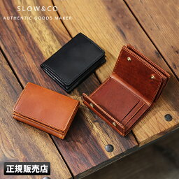 スロウ 本革財布 メンズ 【5H限定豪華プレゼント｜5/4 19時～】ラッピング無料｜SLOW スロウ 財布 三つ折り財布 ミニ財布 小さい財布 box型小銭入れ 本革 レザー ハービー ミニウォレット ミニサイフ メンズ レディース ブランド コンパクト herbie so739i