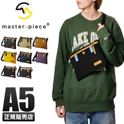 マスターピース サコッシュ メンズ 【最大48倍｜4/15限定】特典付き｜マスターピース バッグ ショルダーバッグ サコッシュ メンズ ブランド 軽量 横型 薄型 薄マチ 斜めがけ 小さめ ミニ コンパクト スリム A5 リンク master-piece link 02343-v2