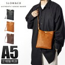 SLOW バッグ メンズ 【最大49倍｜4/25限定】特典付き｜SLOW スロウ バッグ ショルダーバッグ ショルダーポーチ メンズ レディース ブランド ミニ コンパクト レザー 本革 縦型 斜めがけ 小さめ 小さい ボーノ bono 49S300K