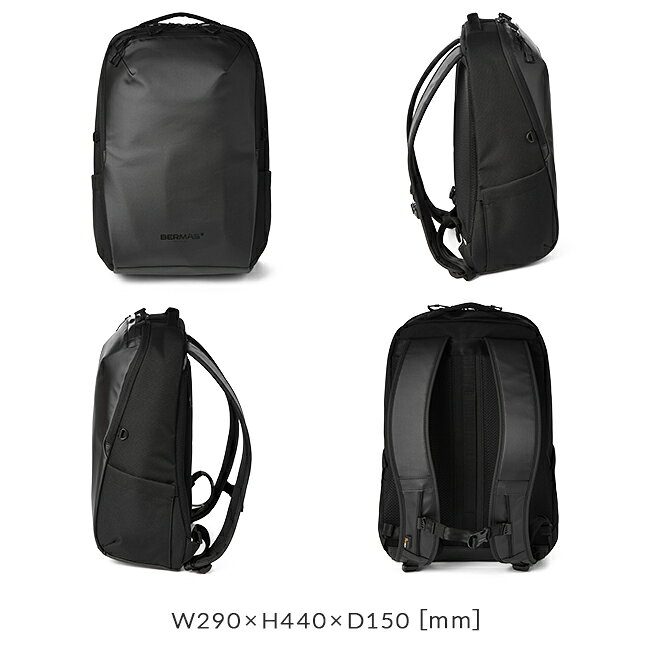 【6H限定豪華プレゼント 9/23 20時～】【正規品1年保証】特典付き バーマス フリーランサープラス ビジネスリュック BERMAS 60615 ガジェットポーチ2個付き 通勤 軽量 ビジネスバッグ ブランド メンズ shpr cpn20o selection-10017264 カバンのセレクション サンプル画像3