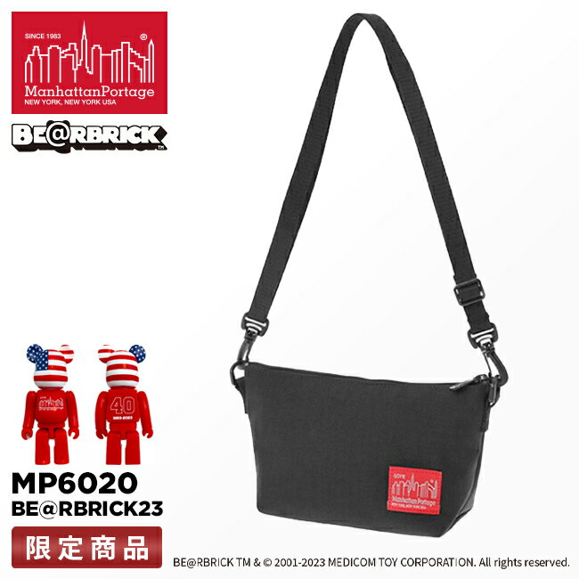 マンハッタンポーテージ ベアブリック ショルダーバッグ メンズ レディース ブランド 斜めがけ 小さめ Manhattan Portage MP6020BE@RBRICK23