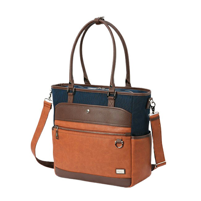 【最大53倍｜12/25限定】特典付き ニコル エル・アイ コレクション トートバッグ メンズ ブランド ショルダー ファスナー付き 肩掛け A4 B4 PC 2WAY NICOLE L・I COLLECTION