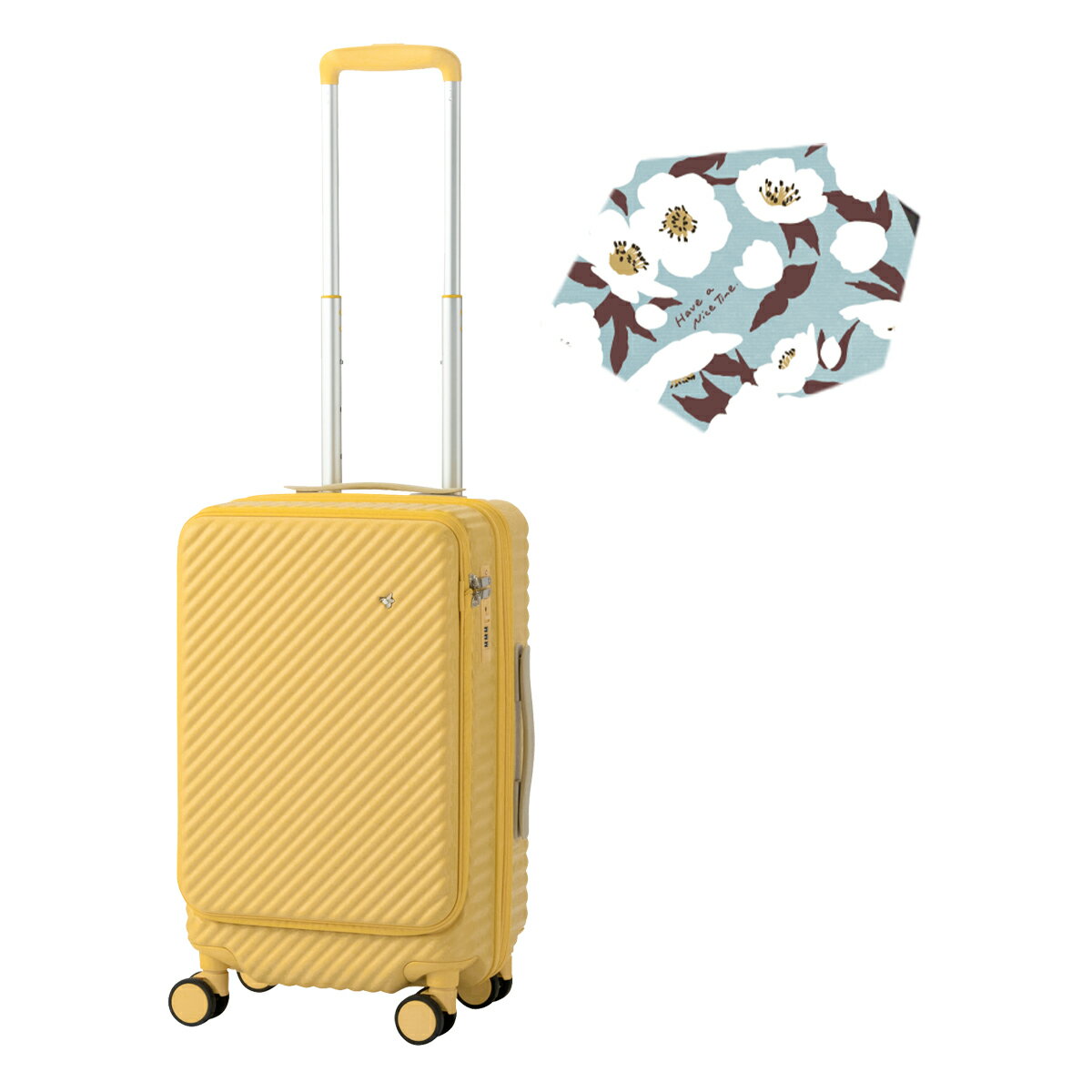 楽天市場】柄（カラーイエロー）（スーツケース・キャリーバッグ