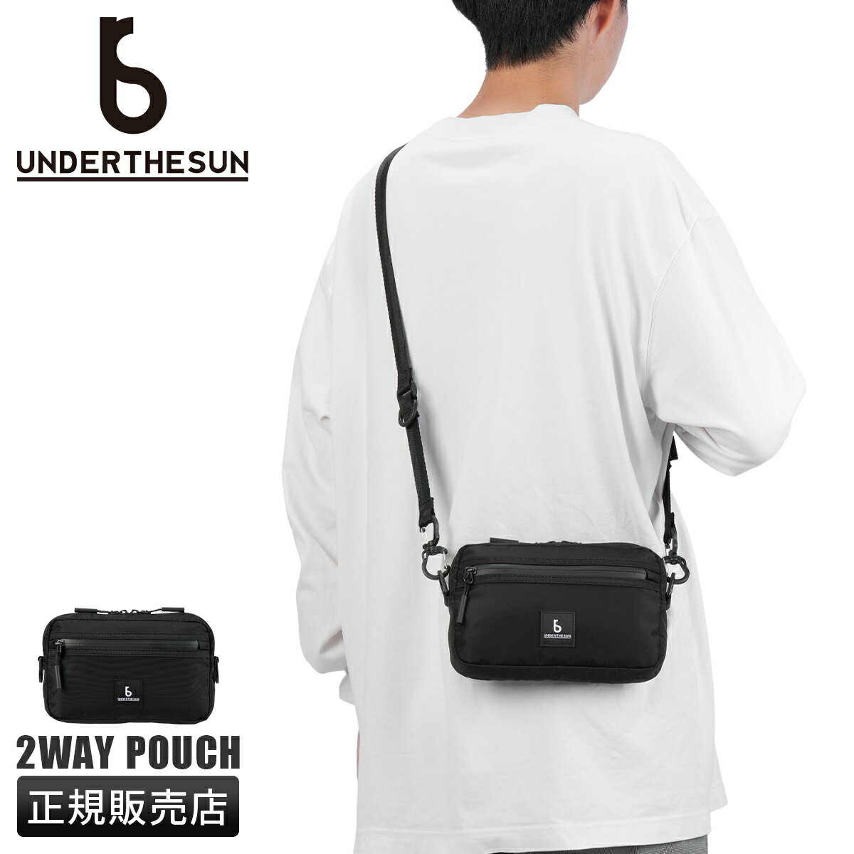 【最大41倍｜11/30限定】アンダーザサン ショルダーバッグ ショルダーポーチ メンズ レディース ブランド 斜めがけバッグ 撥水 UNDERTHESUN uts-50119