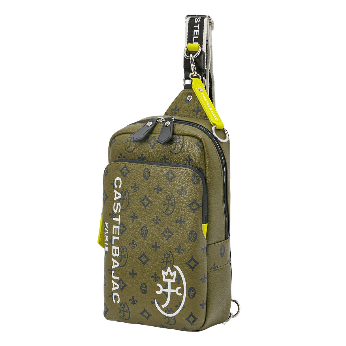 美品 CASTELBAJAC カステルバジャック ボディバッグ カーキ CASTELBAJAC（カステルバジャック） バッグ ショルダーバッグ メンズ
