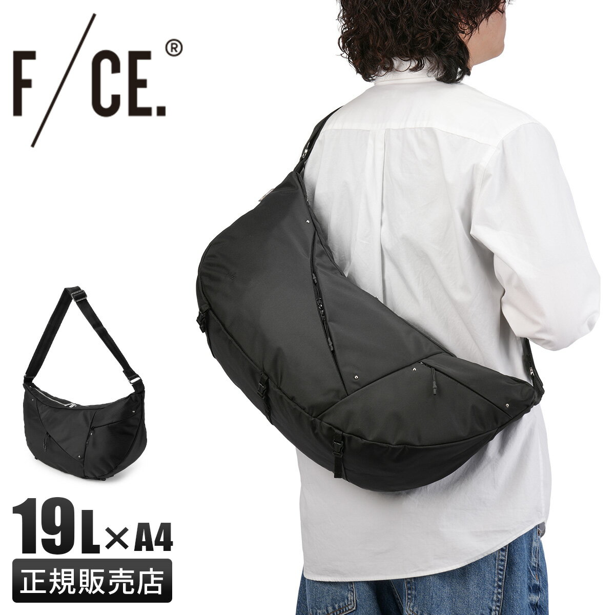 乐天商城 - 【4H限定★最大58倍 6/20 20時～】特典付き F/CE エフシーイー 420レコー ショルダーバッグ 舟形 19L A4 軽量 撥水 FCE FCD36261B0001