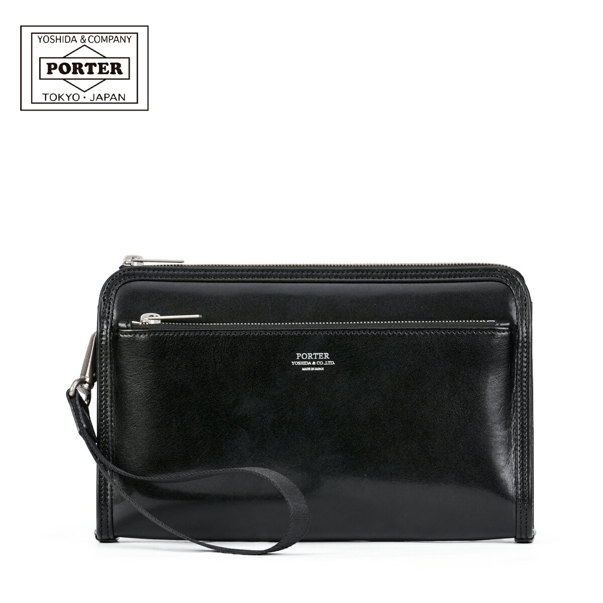 Yoshida Bag - ポーター クラーク ポーチ 034-03199 PORTER CLERK 吉田カバン セカンドバッグ クラッチバッグ 本革 日本製