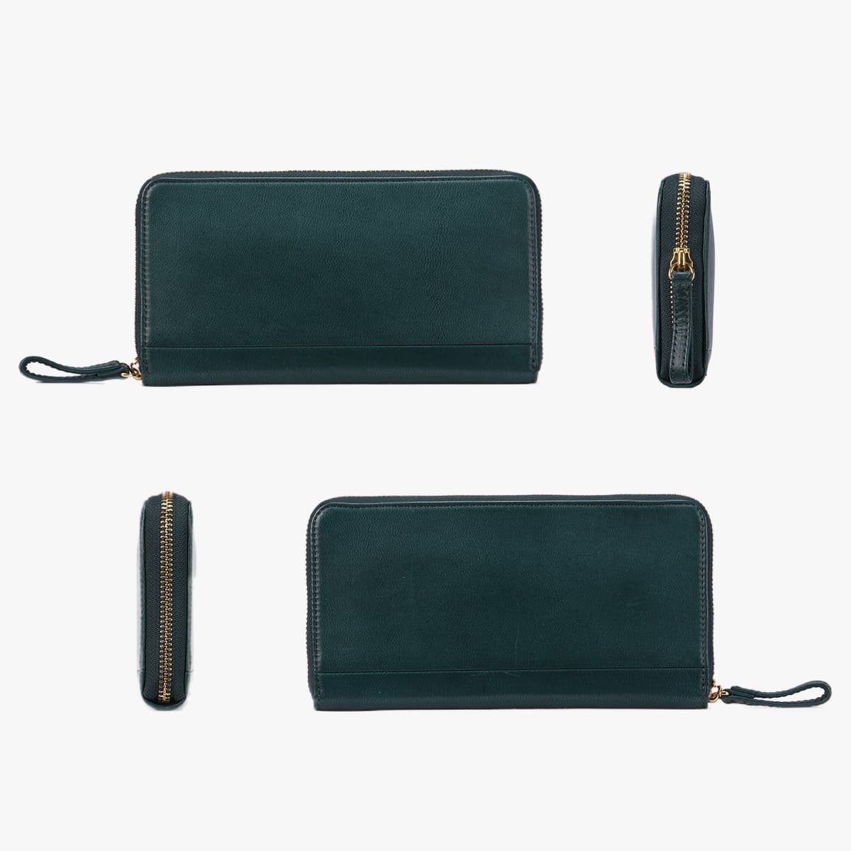 ポーター ワイズ ロングウォレット 341-01318 PORTER WISE 吉田カバン 財布 長財布 ラウンドファスナー メンズ レディース ブランド レザー ボックス型小銭入れ 通帳 本革 馬革 緑 黒 日本製 selection-10008308 カバンのセレクション サンプル画像3