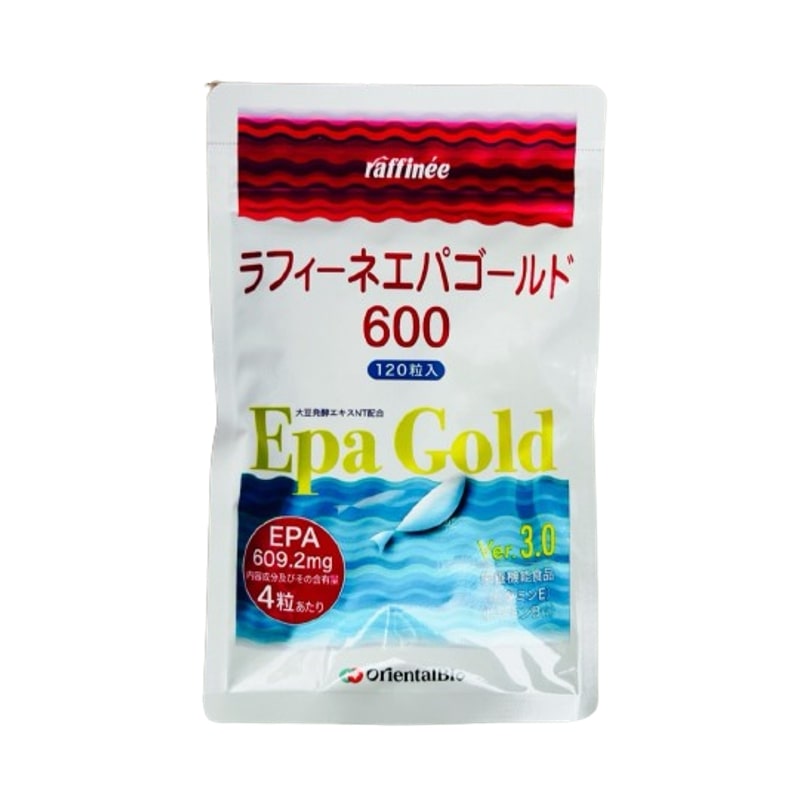 ラフィーネエパゴールド600 小林式EPA 配合サプリメント 120粒入 オリエンタルバイオ 送料無料 当日発送